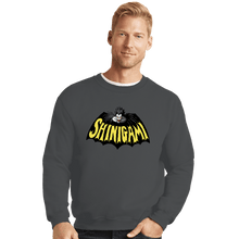 Load image into Gallery viewer, Shirts Crewneck Sweater, Unisex / Small / Charcoal Bat Shinigami
