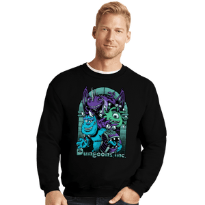 Daily_Deal_Shirts Crewneck Sweater, Unisex / Small / Black Dungeons Inc