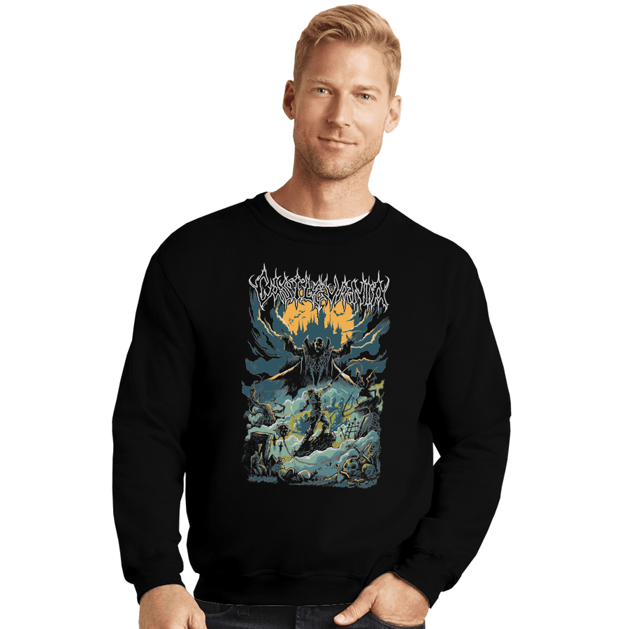 Shirts Crewneck Sweater, Unisex / Small / Black Darkness Is My Slave
