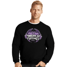 Load image into Gallery viewer, Secret_Shirts Crewneck Sweater, Unisex / Small / Black Gargoyles Gym
