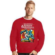 Load image into Gallery viewer, Daily_Deal_Shirts Crewneck Sweater, Unisex / Small / Red The Android&#39;s Dungeon &amp; Baseball Card Shop
