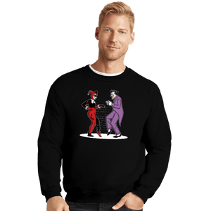 Daily_Deal_Shirts Crewneck Sweater, Unisex / Small / Black Crazy Fiction