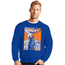 Load image into Gallery viewer, Daily_Deal_Shirts Crewneck Sweater, Unisex / Small / Royal Blue Vader JP

