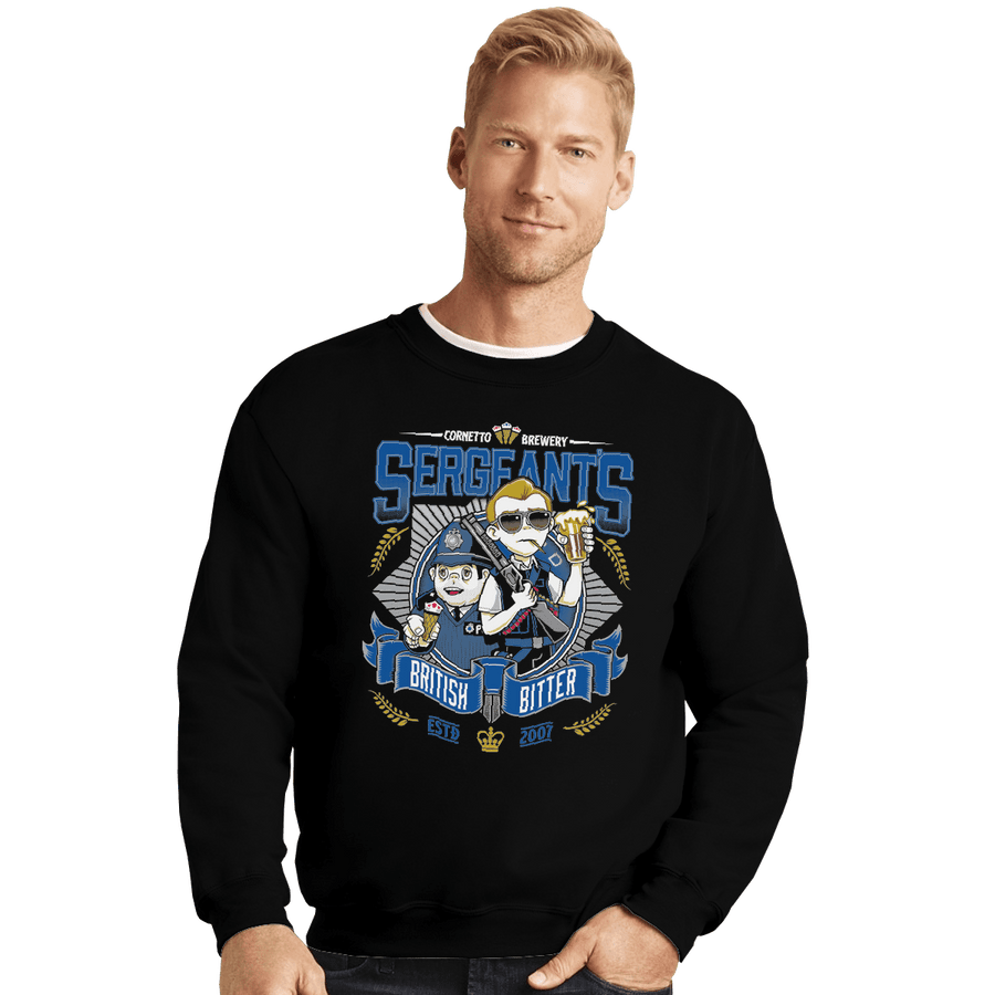 Shirts Crewneck Sweater, Unisex / Small / Black Sergeant's British Bitter