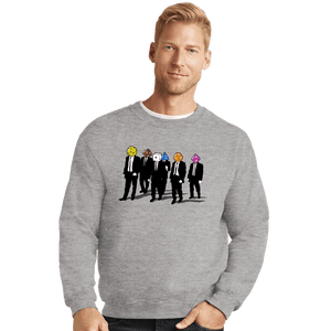 Daily_Deal_Shirts Crewneck Sweater, Unisex / Small / Sports Grey Reservoir Dice