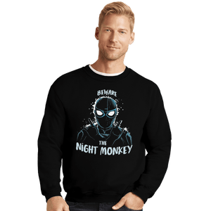 Shirts Crewneck Sweater, Unisex / Small / Black Night Monkey