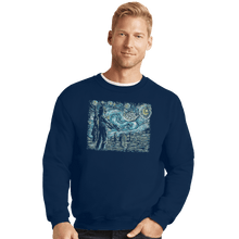Load image into Gallery viewer, Secret_Shirts Crewneck Sweater, Unisex / Small / Navy Starry Wars

