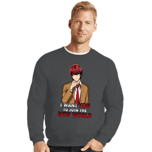 Load image into Gallery viewer, Shirts Crewneck Sweater, Unisex / Small / Charcoal Support Kira
