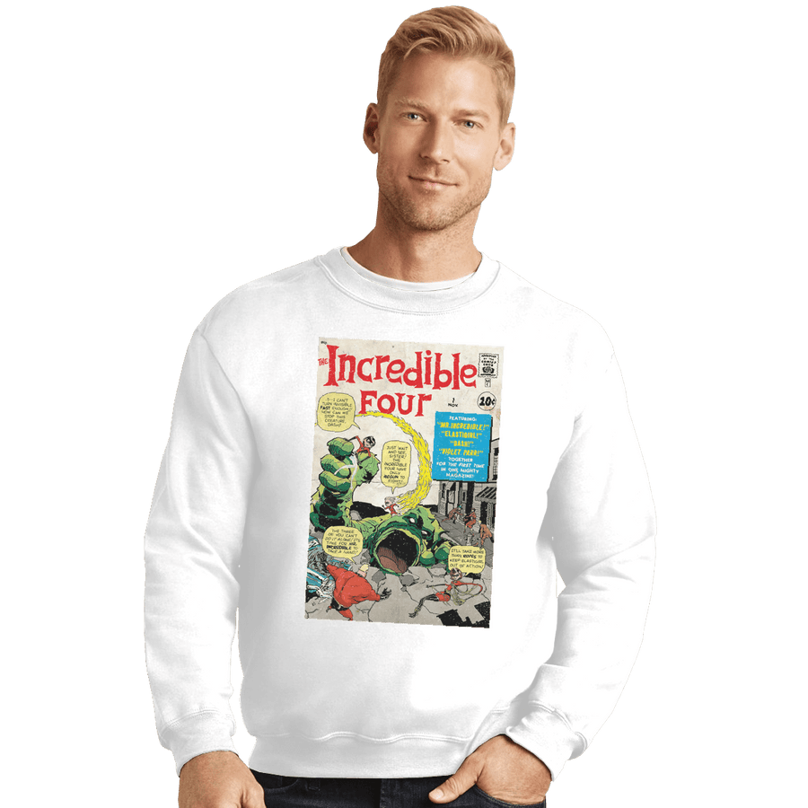 Shirts Crewneck Sweater, Unisex / Small / White The Incredible 4
