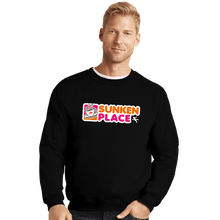 Load image into Gallery viewer, Shirts Crewneck Sweater, Unisex / Small / Black Sunken Place
