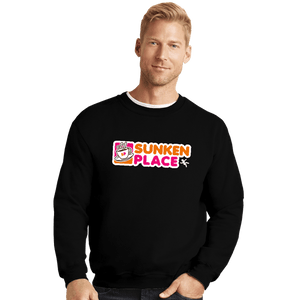 Shirts Crewneck Sweater, Unisex / Small / Black Sunken Place