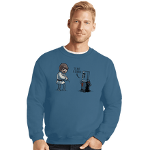 Load image into Gallery viewer, Shirts Crewneck Sweater, Unisex / Small / Indigo Blue &#39;Tis But A Scratch
