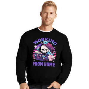 Daily_Deal_Shirts Crewneck Sweater, Unisex / Small / Black Reapers Remote Realm