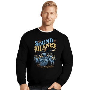 Shirts Crewneck Sweater, Unisex / Small / Black The Sound Of Silence