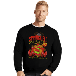 Daily_Deal_Shirts Crewneck Sweater, Unisex / Small / Black Chili Cook Off