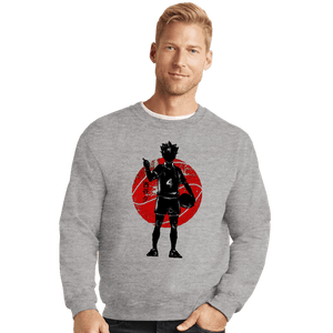 Shirts Crewneck Sweater, Unisex / Small / Sports Grey Crimson Yu Nishinoya