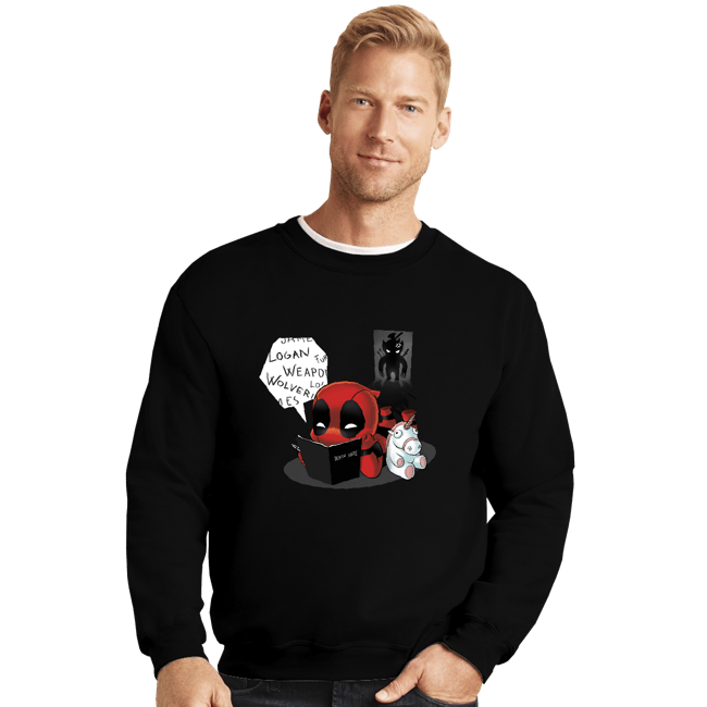Secret_Shirts Crewneck Sweater, Unisex / Small / Black Death Merc!