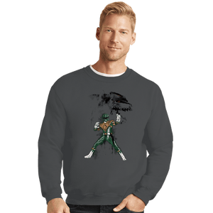 Daily_Deal_Shirts Crewneck Sweater, Unisex / Small / Charcoal Ranger Watercolor