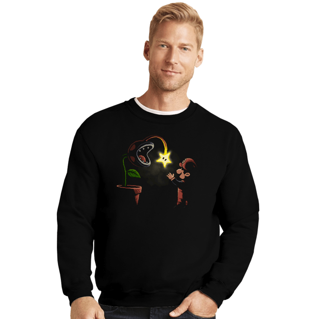 Shirts Crewneck Sweater, Unisex / Small / Black Plant Trap