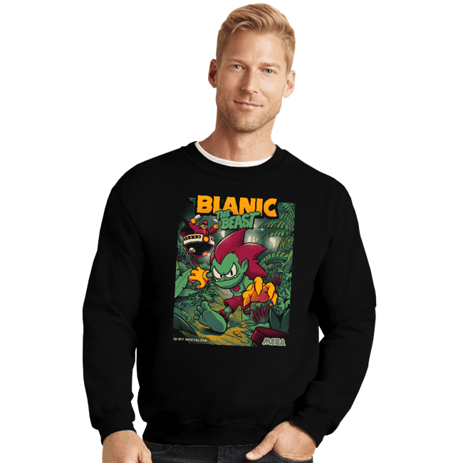 Secret_Shirts Crewneck Sweater, Unisex / Small / Black Beast Blanic