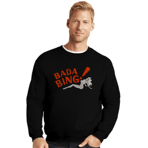 Shirts Crewneck Sweater, Unisex / Small / Black Bada Bing