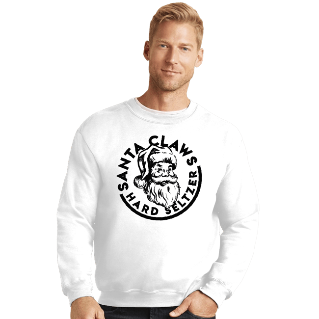 Secret_Shirts Crewneck Sweater, Unisex / Small / White Santa Claws
