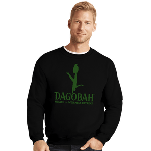 Daily_Deal_Shirts Crewneck Sweater, Unisex / Small / Black Dagobah Health And Wellness Retreat