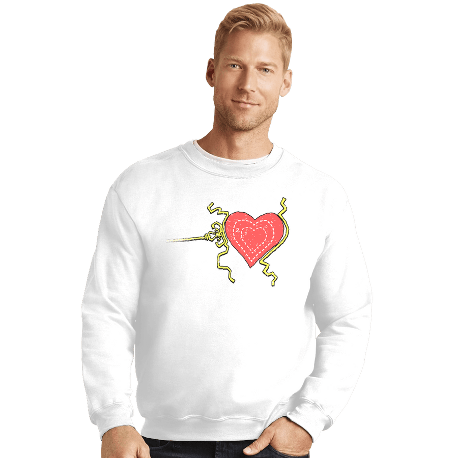Shirts Crewneck Sweater, Unisex / Small / White Grinch Heart