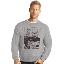 Load image into Gallery viewer, Secret_Shirts Crewneck Sweater, Unisex / Small / Sports Grey Picard Wine
