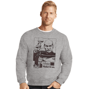 Secret_Shirts Crewneck Sweater, Unisex / Small / Sports Grey Picard Wine