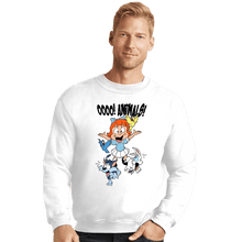 Load image into Gallery viewer, Shirts Crewneck Sweater, Unisex / Small / White Elmyra Loves Animals

