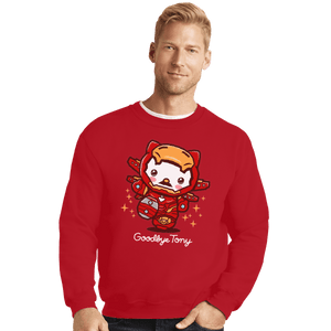 Shirts Crewneck Sweater, Unisex / Small / Red Goodbye Tony