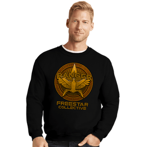 Daily_Deal_Shirts Crewneck Sweater, Unisex / Small / Black Freestar Rangers