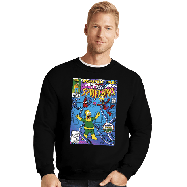 Secret_Shirts Crewneck Sweater, Unisex / Small / Black Spider Bart V Dohc Ock