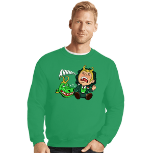 Shirts Crewneck Sweater, Unisex / Small / Irish Green Lokibite