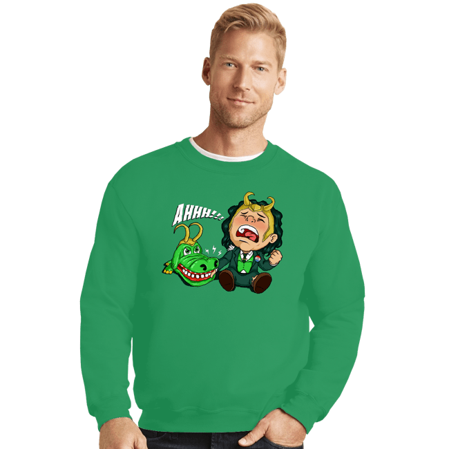 Shirts Crewneck Sweater, Unisex / Small / Irish Green Lokibite