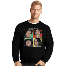 Load image into Gallery viewer, Shirts Crewneck Sweater, Unisex / Small / Black Scoops Troop
