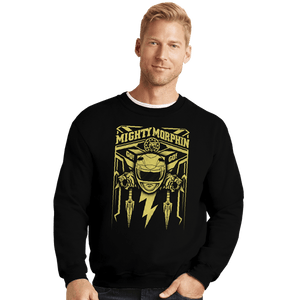 Shirts Crewneck Sweater, Unisex / Small / Black Yellow Ranger