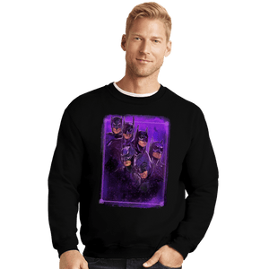 Shirts Crewneck Sweater, Unisex / Small / Black Batmen