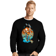 Load image into Gallery viewer, Shirts Crewneck Sweater, Unisex / Small / Black Savior From Another World Aloy
