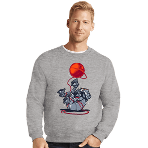Secret_Shirts Crewneck Sweater, Unisex / Small / Sports Grey Cat-At Loves Yarn