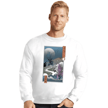 Load image into Gallery viewer, Daily_Deal_Shirts Crewneck Sweater, Unisex / Small / White Unicorn Ukiyo-e
