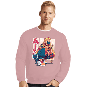 Shirts Crewneck Sweater, Unisex / Small / Pink Waxing Moon