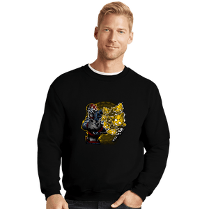 Daily_Deal_Shirts Crewneck Sweater, Unisex / Small / Black Guido Mista