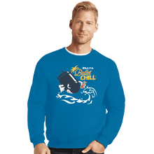 Load image into Gallery viewer, Shirts Crewneck Sweater, Unisex / Small / Sapphire Bullet Chill Summer
