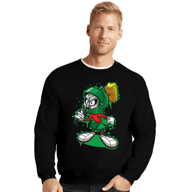 Secret_Shirts Crewneck Sweater, Unisex / Small / Black MM DOOM