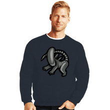 Load image into Gallery viewer, Secret_Shirts Crewneck Sweater, Unisex / Small / Dark Heather Xeno King
