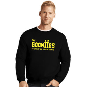 Daily_Deal_Shirts Crewneck Sweater, Unisex / Small / Black Gooniies