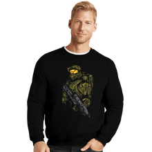 Load image into Gallery viewer, Shirts Crewneck Sweater, Unisex / Small / Black Master Chief
