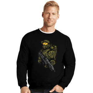 Shirts Crewneck Sweater, Unisex / Small / Black Master Chief